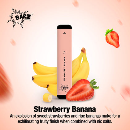 Barz Disposable Vape Device 300 Puffs - Strawberry Banana
