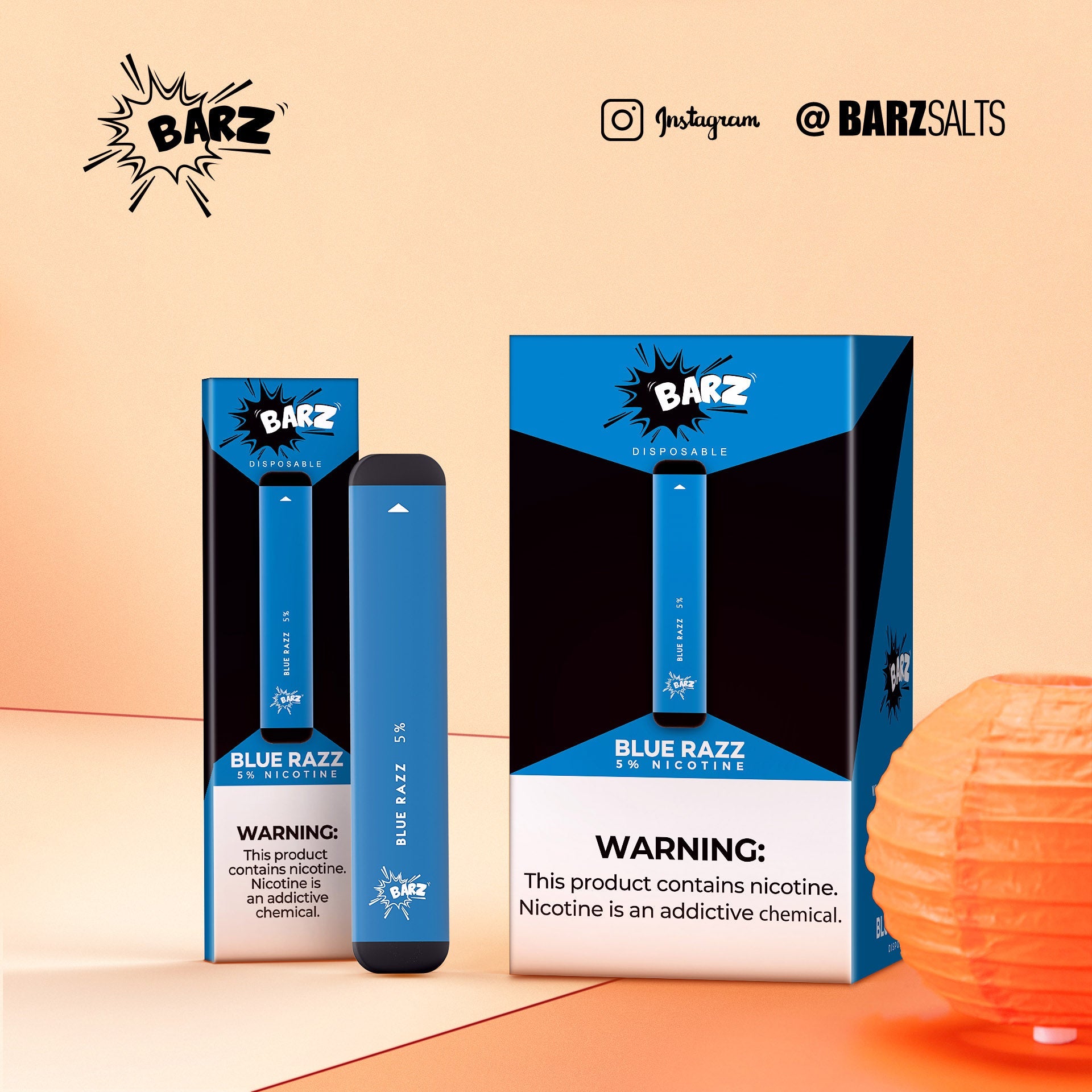 Barz Disposable Vape Device 300 Puffs - Blue Razz