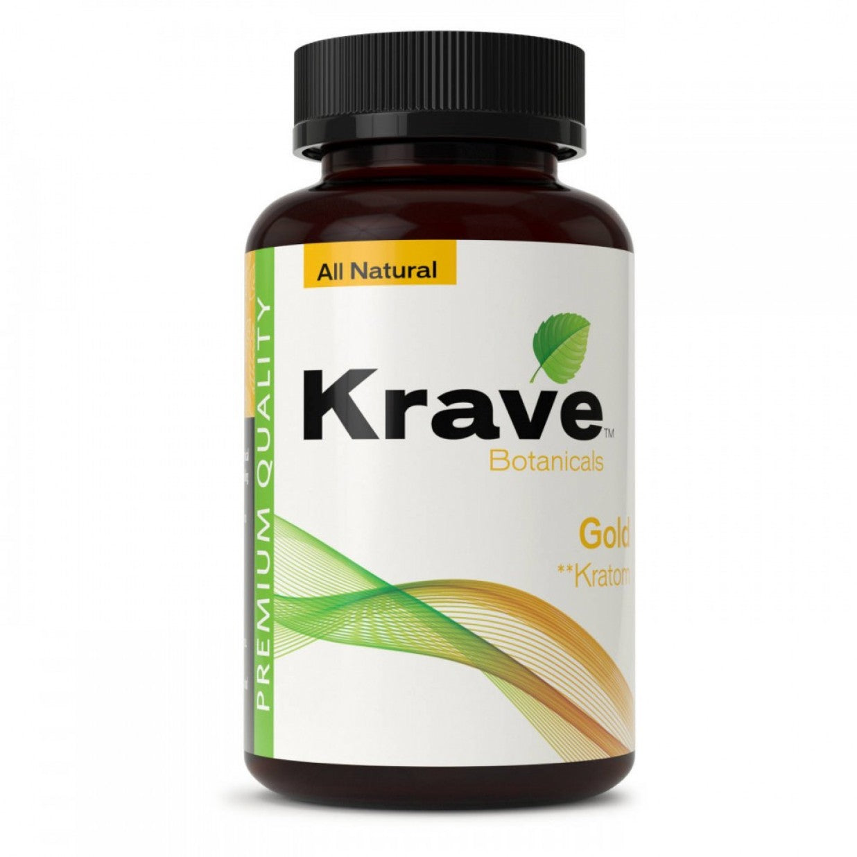 Krave Botanicals Gold Kratom 75 Caps Natural Premium Quality